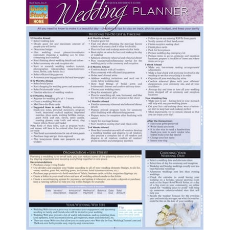 Wedding Planner Quickstudy Easel